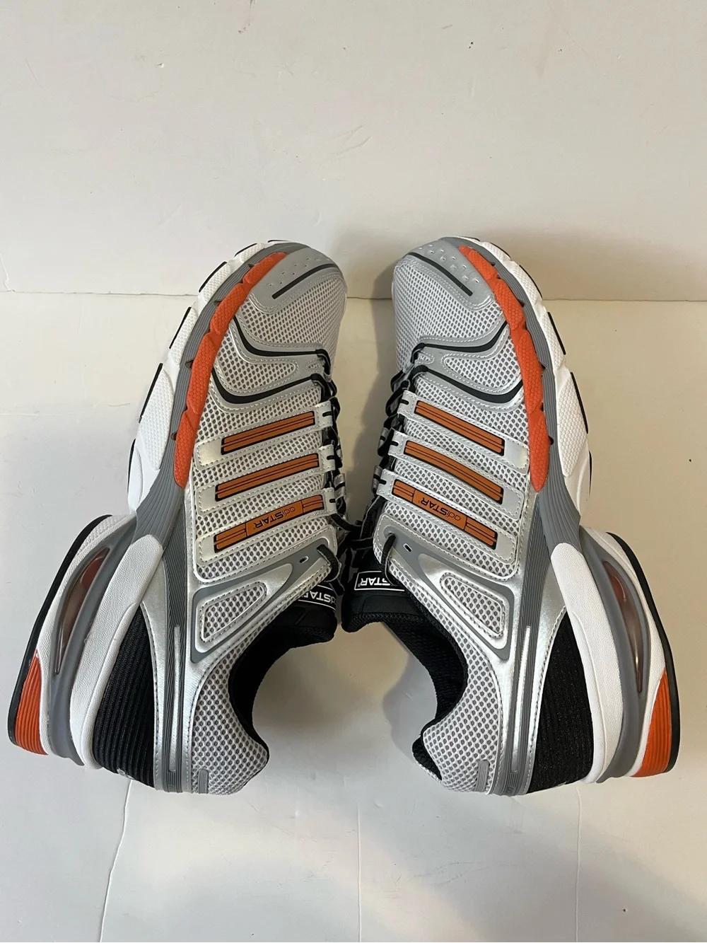 Adidas ADISTAR CONTROL 5 sneakers gray orange silver running shoe men’s size 16